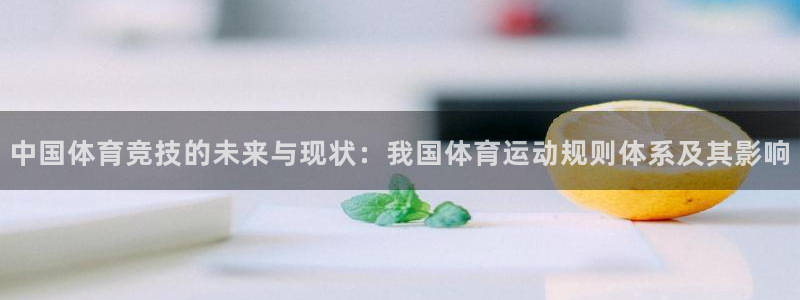 风动体育ios安装入口在哪：中国体育竞技的未来与现状：我国体育运动规则体系及其影响